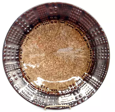 Mikasa Verona Salad Plate Brown Embossed Dots Gourmet Basics 8.5  New • $8.99