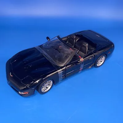 Maisto 2001 Chevy Corvette Z06 Diecast Model Car 1:18 Scale Diecast Black #2 • $20