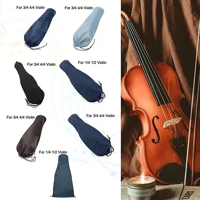 Cotton Flannel Violin Bag Practical Protection For 44 34 12 14 Violins • £11.53