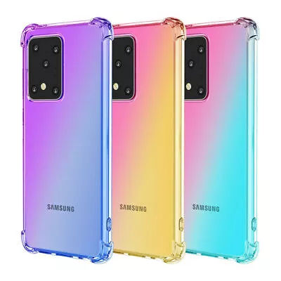 $12.98 • Buy For Samsung S20 S10 S9 S8 Shockproof Cover Silicone Bumper Gel Mobile Phone Case