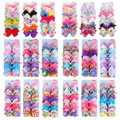 6pcs Girls Fashion Hair Accessories Party Gift Signature For Jojo Siwa Bows • $7.05