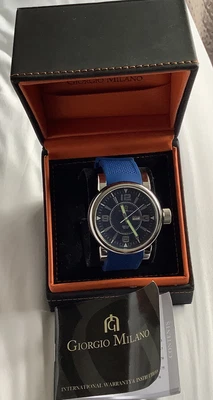 £75 • Buy Giorgio Milano Vincenzo 874 Men’s Watch Blue BNIB