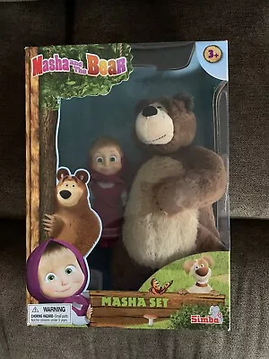 Masha And The Bear Plush Set With Bear And Doll Toys For Kids • $25