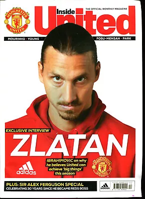 Inside United Magazine December 2016 Zlatan Ibrahimovic Sir Alex Ferguson Ji -Su • £4.99