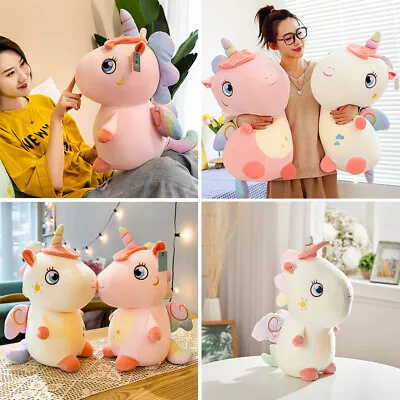 Small & Large Plush Unicorn Soft Cute Gift Stuffed Animal Toy Teddy Bear Fantasy • £7.95