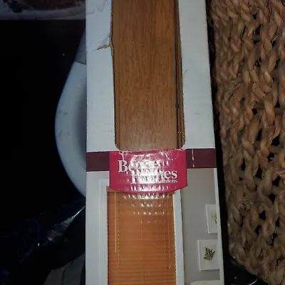 Better Homes Gardens 2  Faux Wood Horizontal Blinds Wood Grain Look 34x72 • $30