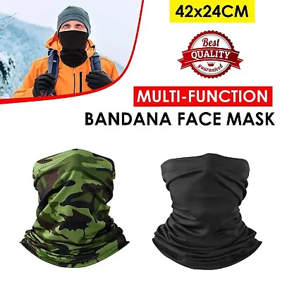 Bandana Face Mask Face Shield Mask Fishing Headwear Biker Neck Tube Scarf Head • $8.99