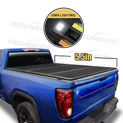 5.5FT Hard Tonneau Cover 3-Fold For 2015-2023 Ford F150 F-150 Truck Bed W/ Lamp • $339.99