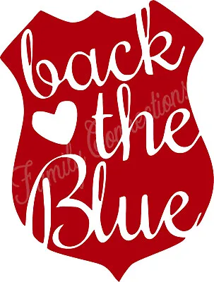 BACK THE BLUE POLICE MILITARY DECAL STICKER FOR Window Car/Truck/ Motorcycle • $21.99