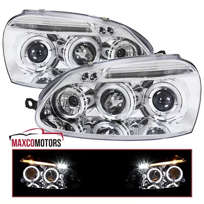 Projector Headlights Fits 2006-2010 Volkswagen MKV Golf Jetta Rabbit LED Halo • $135.44