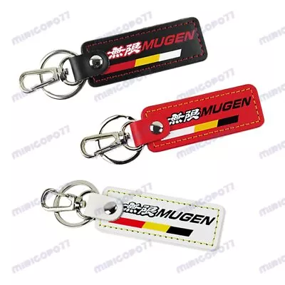 For MUGEN POWER Sports Leather Key Fob Keyring Keychain Tag Lanyard Honda Civic • $9.88