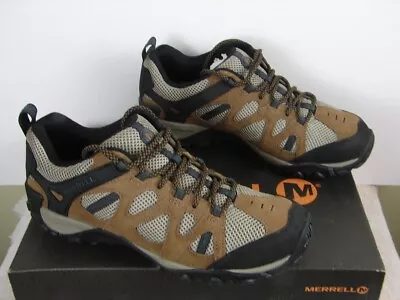 Men's Merrell Yokota Ascender Vent Otter Ebony Hiking Shoes Size 8.5 • $109.95