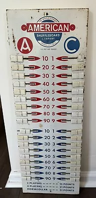 American Shuffleboard Company Metal Scoreboard Score Keeper 32  X 11  Sliders • $177.99