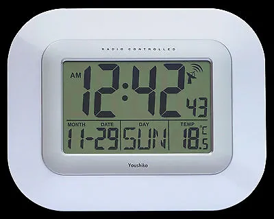 £19.99 • Buy  Radio Controlled Large Screen LCD Wall Or Desk Clock ( UK & Ireland Version )