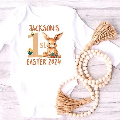 Personalised Baby’s First Easter Outfit 1st Easter Vest My First Easter Outfits • £6.99