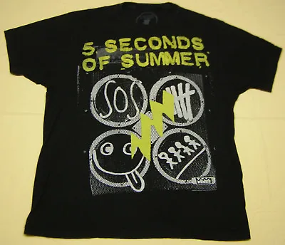 5 Seconds Of Summer Concert Tour T-Shirt Black Size XL • $10.99