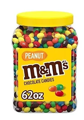 M&M'S Chocolate Candy Pantry 3.87 Pound Peanut  62OZ Jar  • $19.99