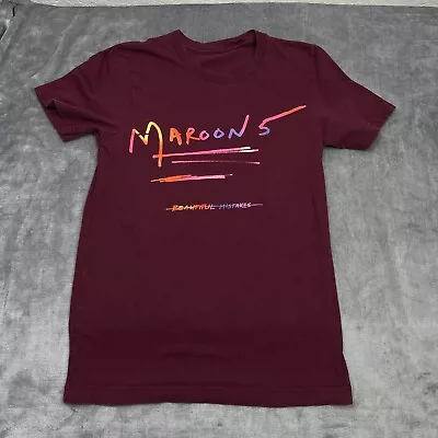 Maroon 5 Beautiful Mistakes T-Shirt  Men's Double Sided Size Small Band Music • $8.99