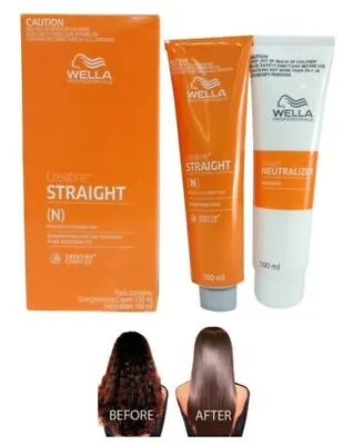 WELLA Straight Hair Cream WELLASTRATE Keratin Permanent Straightening Intense  • $33.52