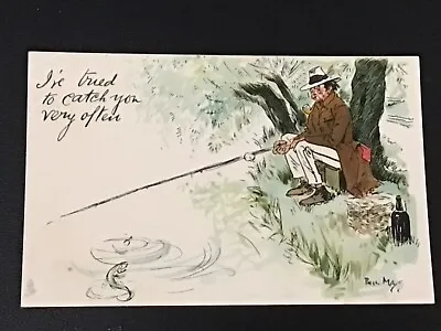 £4.50 • Buy EARLY 1900s TUCK COMIC FISHING PC - PHIL MAY - I TRIED TO CATCH YOU VERY OFTEN