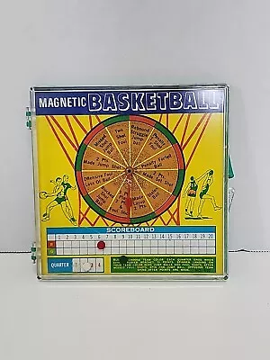 1960s NSC MAGNETIC BASKETBALL SPINNER TRAVEL GAME IN CASE CATHAY PLAY VINTAGE  • $8