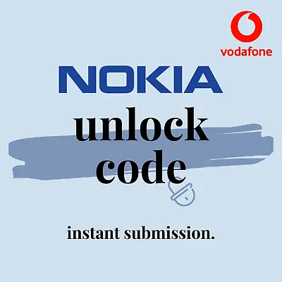 £1.55 • Buy Unlock Code For Nokia Lumia 710 720 730 735 800 810 820 822 830 - Vodafone UK
