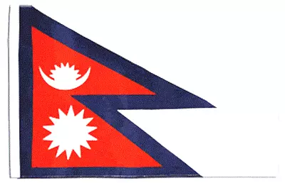 £4.99 • Buy Nepal Boat Flag 18  X 12  Ideal For Treehouses Sleeved 45cm X 30cm