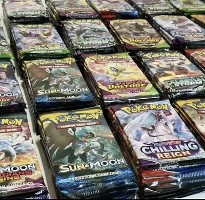 Pokemon TCG Mega Mystery Pack (6 Booster Packs Vintage/Modern Sets) Inserts • $64.99