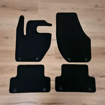 Car Floor Mats For Volvo V40 Black Velour Carpet Auto Liners All Weather Rugs • $43.40