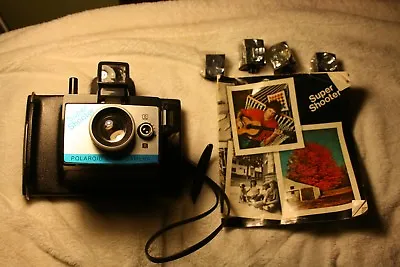 POLAROID SUPER SHOOTER PLUS  LAND CAMERA  CASE & INSTRUCTIONS Flash Cubes • $15