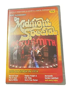 The Midnight Special: 1974-DVD-Marvin Gaye Aerosmith Barry White & More • $5