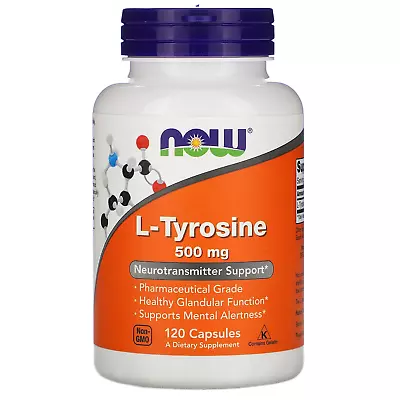 Now Foods L-Tyrosine 500 Mg 120 Capsules • $25.95