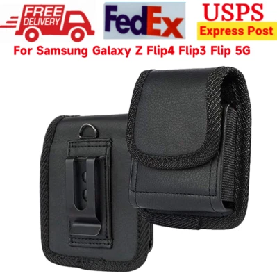 $10.99 • Buy For Samsung Galaxy Z Flip4 Flip3 Flip 5G Case Holster Belt Clip Carrying Pouch U