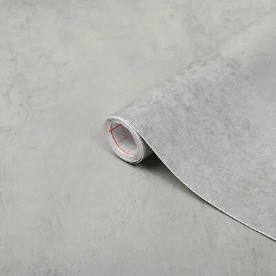 Sticky Back Plastic Fablon Dcfix Sample 15cm X 15cm Grey Concrete Vinyl Wrap • £2.09