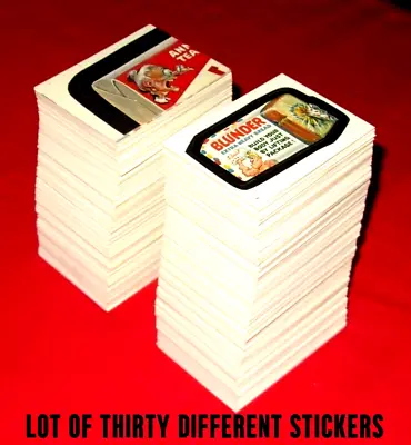 1986 Wacky Packages Album Stickers Lot Of Thirty Different Stickers + 1 Wrapper • $16.49