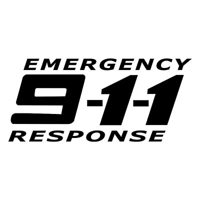 2pcs 911 Emergency Phone Stickers Car Auto Bumper Motorcycle Truck Vinyl Decal • $4.39