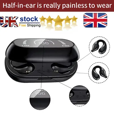 £24.22 • Buy TWS Ear Bone Conduction Earring Type Sports Clip Ear Wireless Bluetooth Earphone