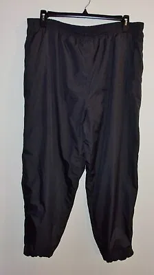 Men's ProSpirit Black Waterproof Rain Pants - Zippered Ankles - Drawstring - XL • $13.99