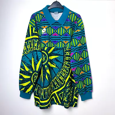 Original Lotto Aztec Templater 1994-1995 Goalkeeper Football Shirt Jersey • £99.99