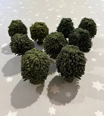 War Games Terrain Scenery 9 X Trees 7cm High 5cm Wide For Table-top Battles • £5