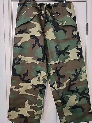 Military Medium Short Gortex Bottoms Cold Weather Trousers CAMOUFLAGE  • $15