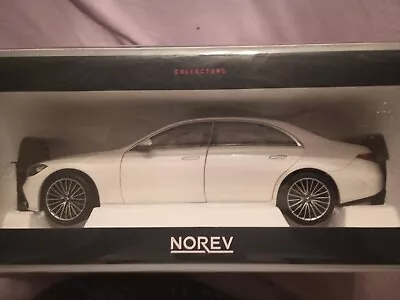 1/18 Diecast Mercedes-Benz S-Class AMG Line 2018 White Norev Scale Model Car • $249.95