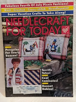 $7.36 • Buy Needlecraft For Today July Aug 1986 Embroidery Knit Crochet Camisoles Totes Toys