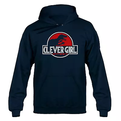 £19.95 • Buy Clever Girl Velociraptor Jurassic Park Dinosaur Parody Hooded Sweater Hoody