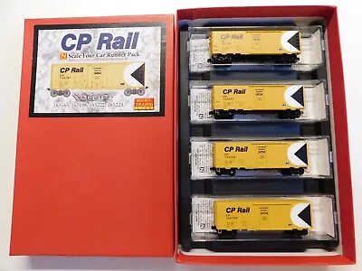 N SCALE Micro Trains Line MTL CP Rail (4)-Car Runner Pack 40' Box Cars • $36