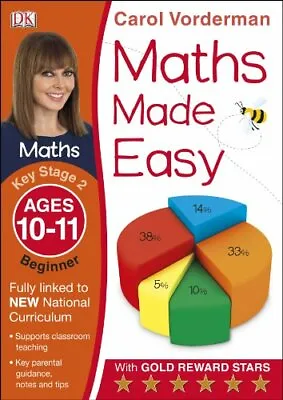 £5 • Buy Maths Made Easy Ages 10-11 Key Stage 2 Beginner (Mad By Carol Vorderman New Book