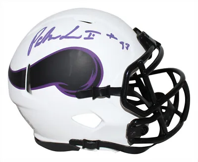 Patrick Jones Autographed Minnesota Vikings Lunar Mini Helmet BAS 34064 • $59.99