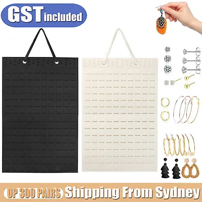 Earrings Hanger Bags Hanging Jewelry Organizer Necklace Display Holder Stand AUS • $8.99