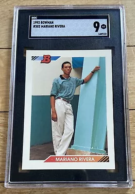 + 1992 Bowman #302 Mariano Rivera RC Rookie SGC 9 MINT • $85