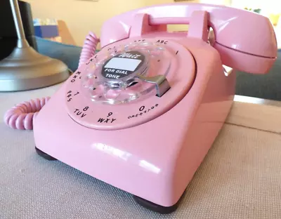 Vintage Western Electric Pink 500 Desk Phone Polished & Working A Beauty • $288